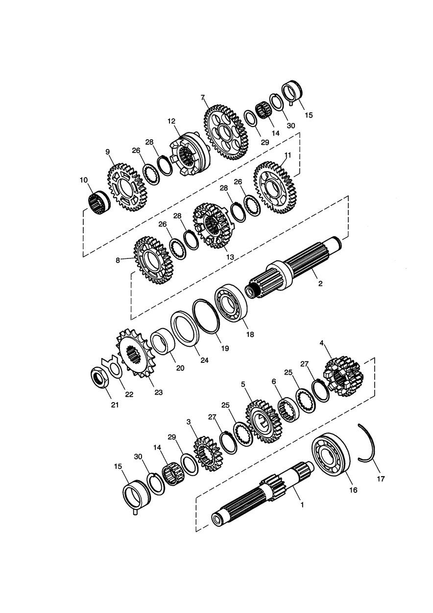 Transmission exploded diagram