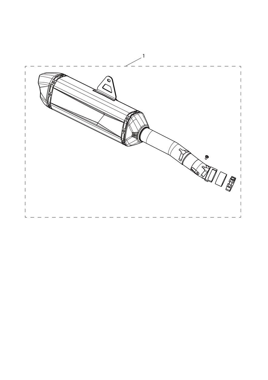 Silencer, Titanium, Kit exploded diagram