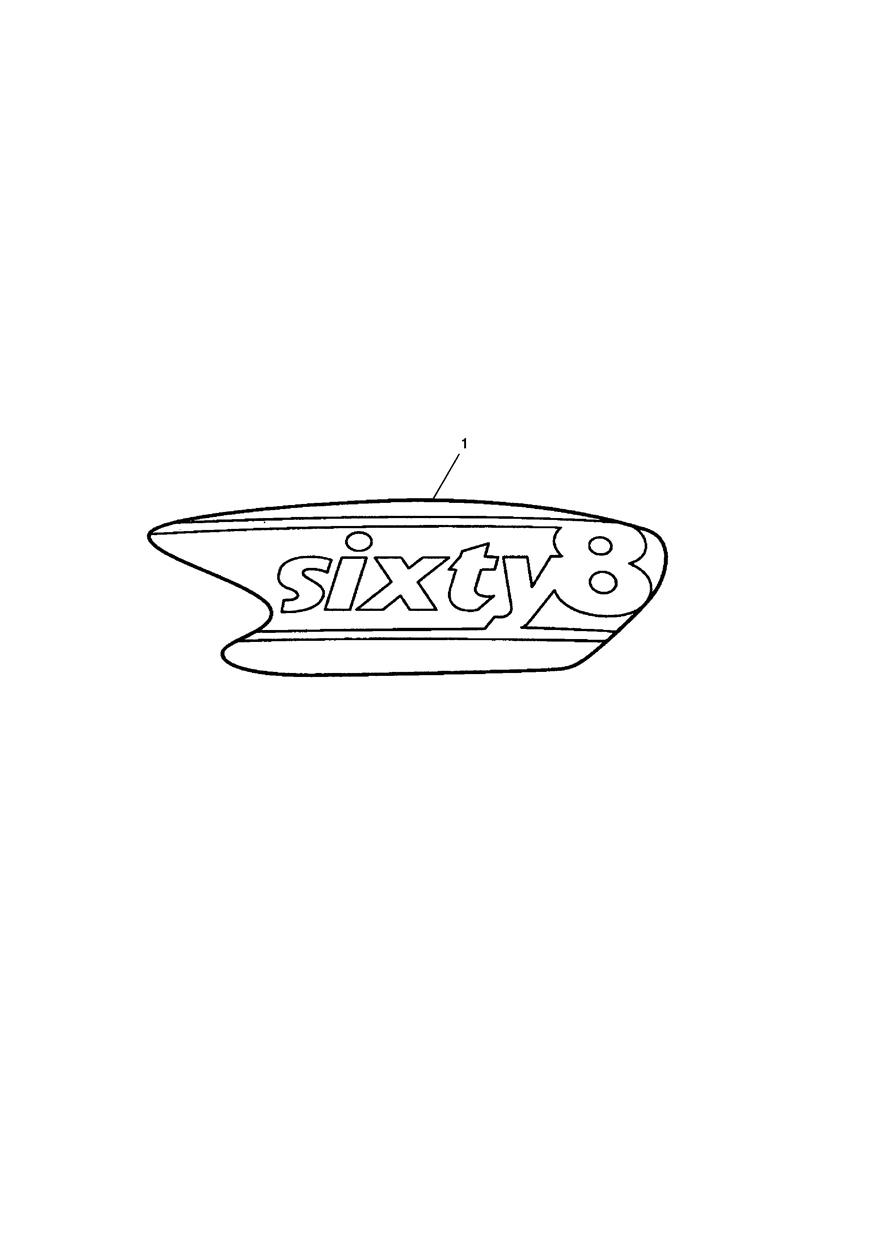 Sixty8 Badge exploded diagram