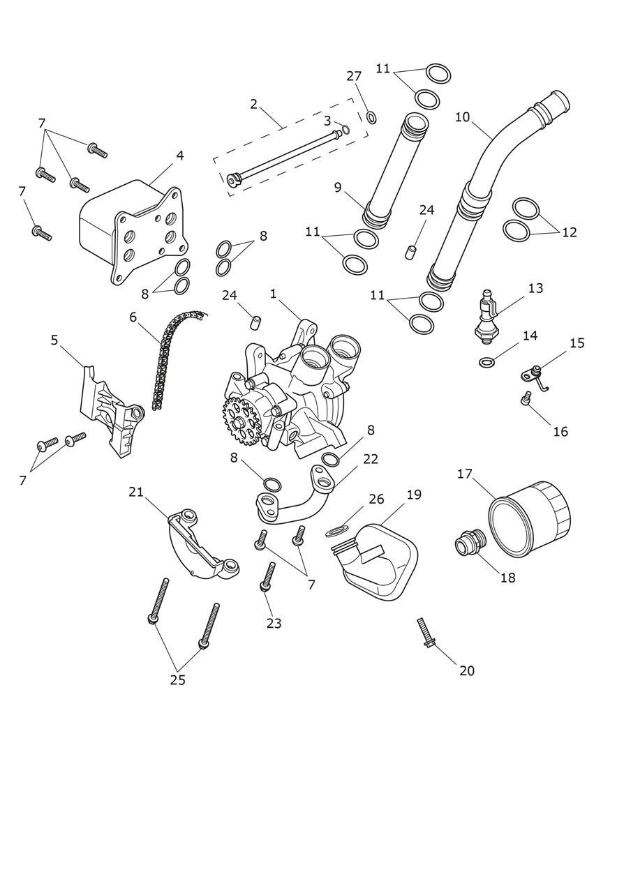 Lubrication System exploded diagram