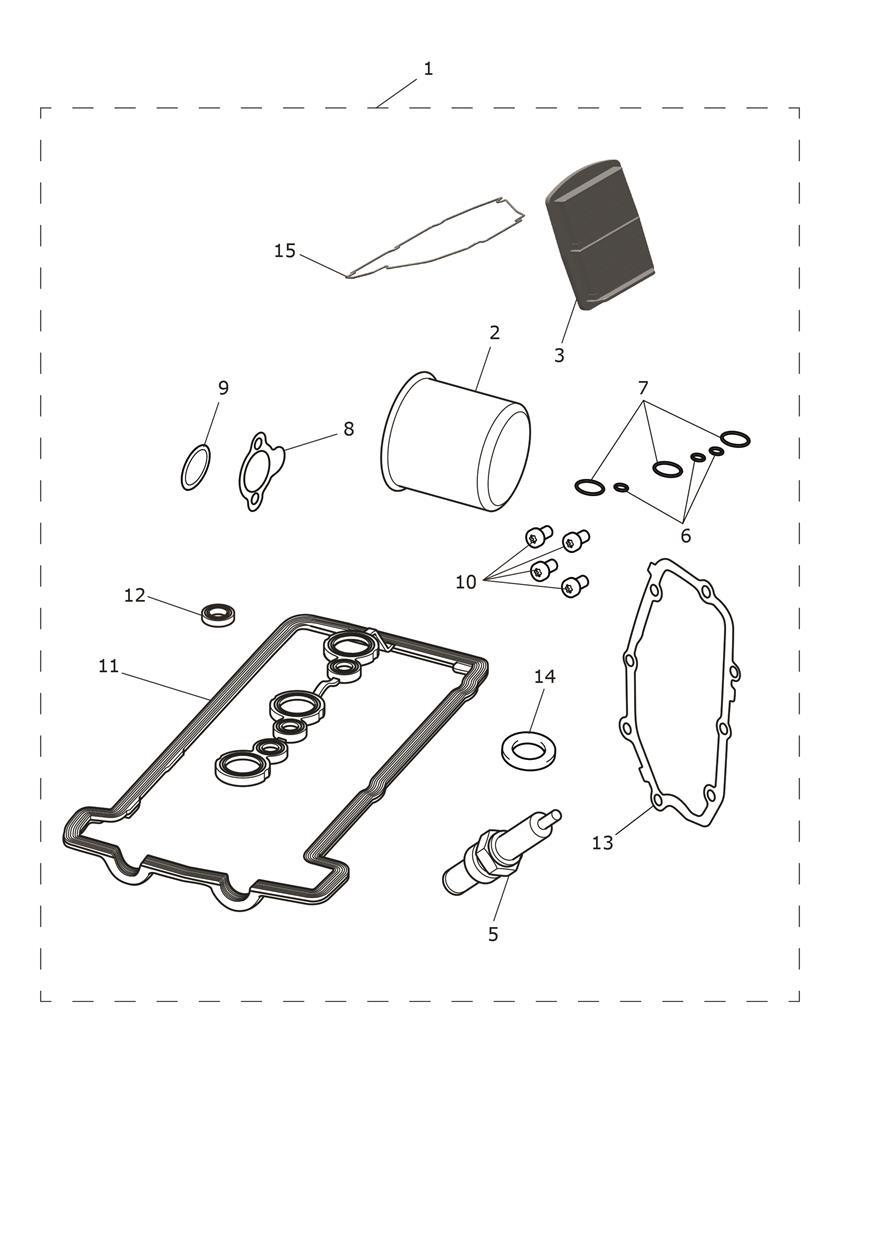 Engine Service Kits exploded diagram