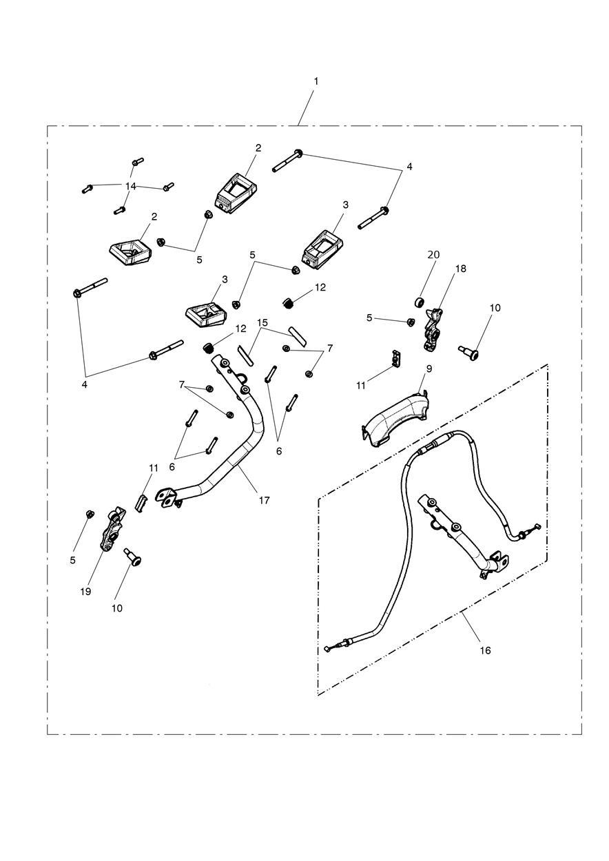 Mounting Kit, Pannier exploded diagram