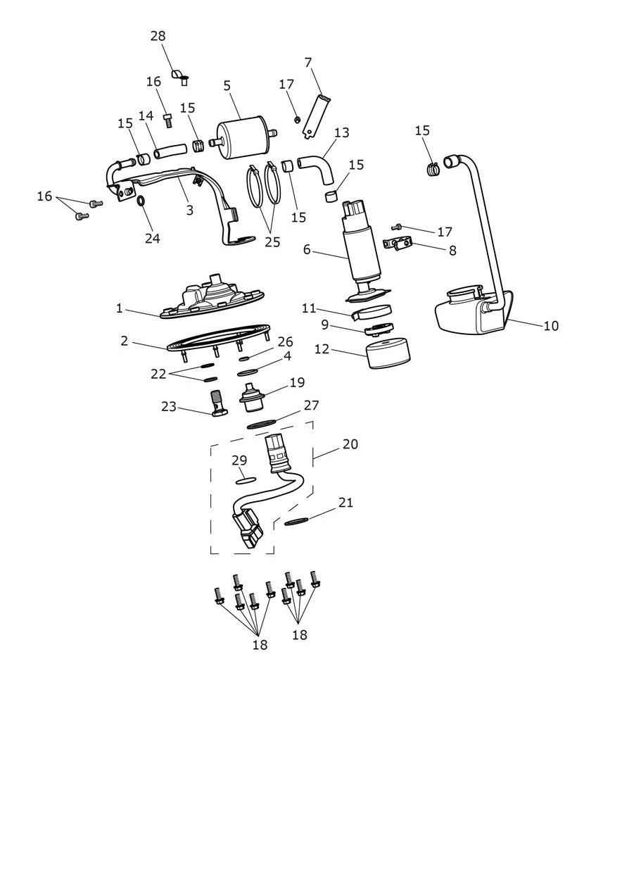 Fuel Pump exploded diagram