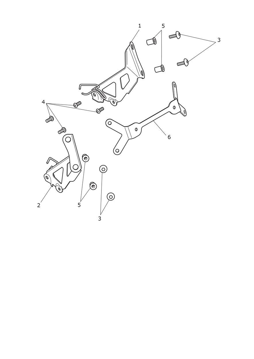 Front Number Plate - ID Only exploded diagram