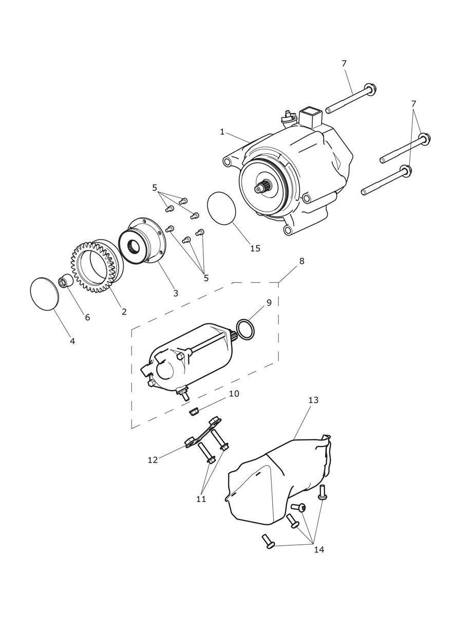 Starter & Alternator exploded diagram