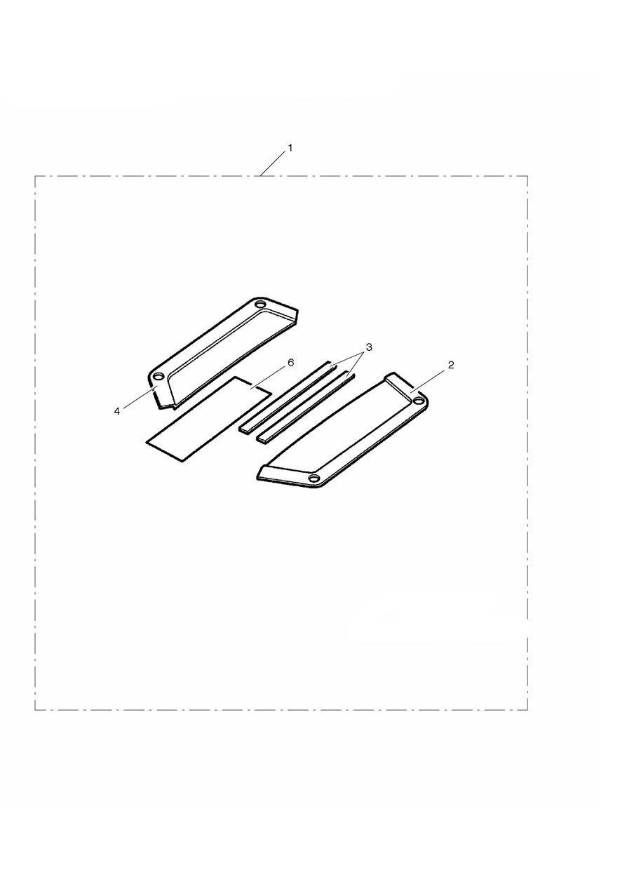 Rear Bodywork Finisher Kit, Coloured exploded diagram