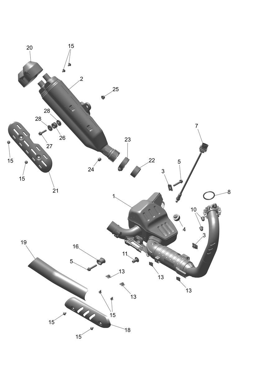 Exhaust System exploded diagram