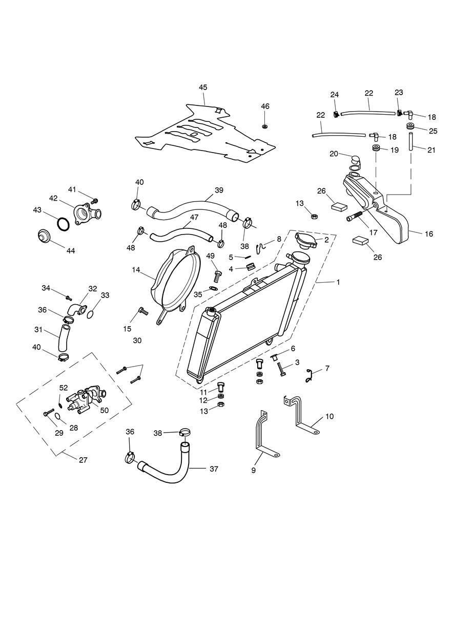 Cooling System exploded diagram