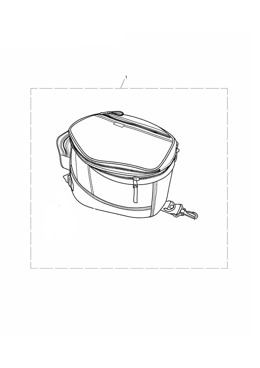 Magnetic Tank Bag Kit, 20-30L exploded diagram