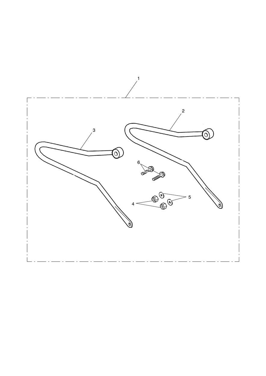 Pannier Rail Kit exploded diagram