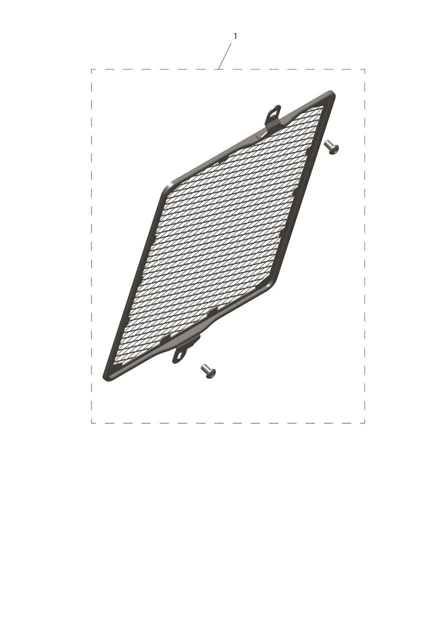 Radiator Guard exploded diagram
