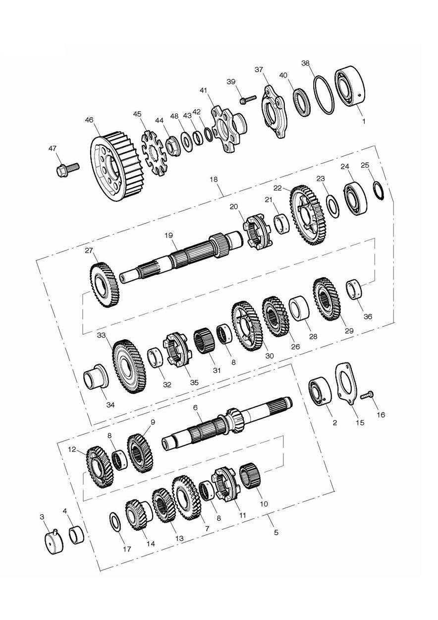Transmission exploded diagram