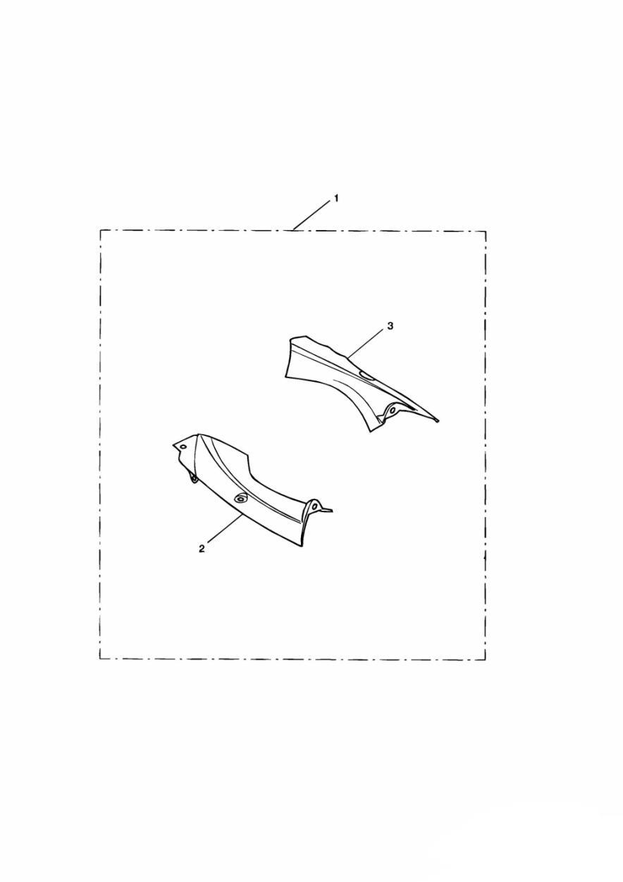 Fairing Infill Kit, Carbon exploded diagram