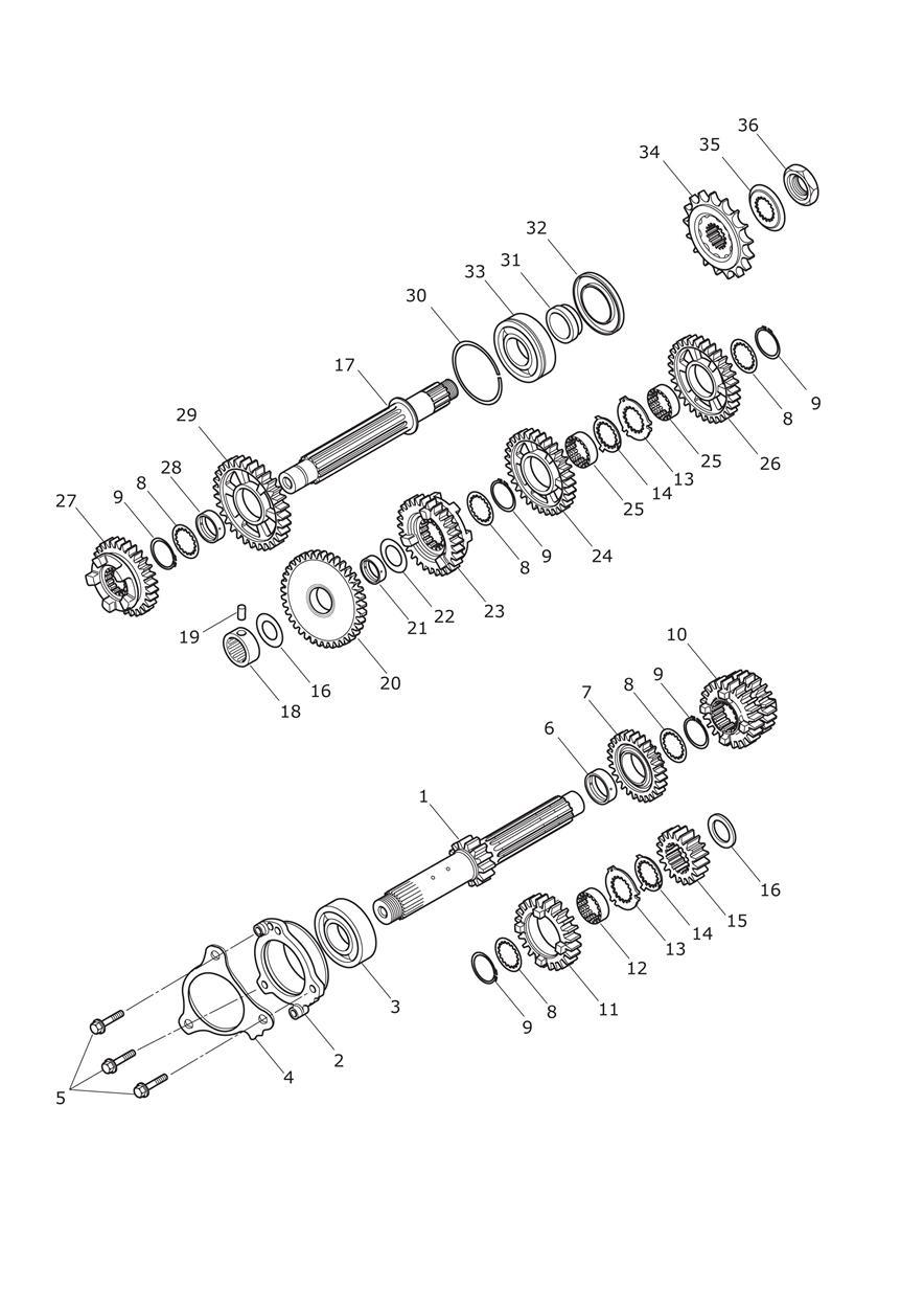 Transmission exploded diagram