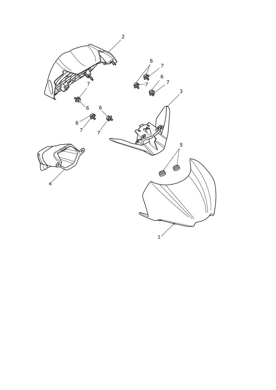 Cockpit exploded diagram