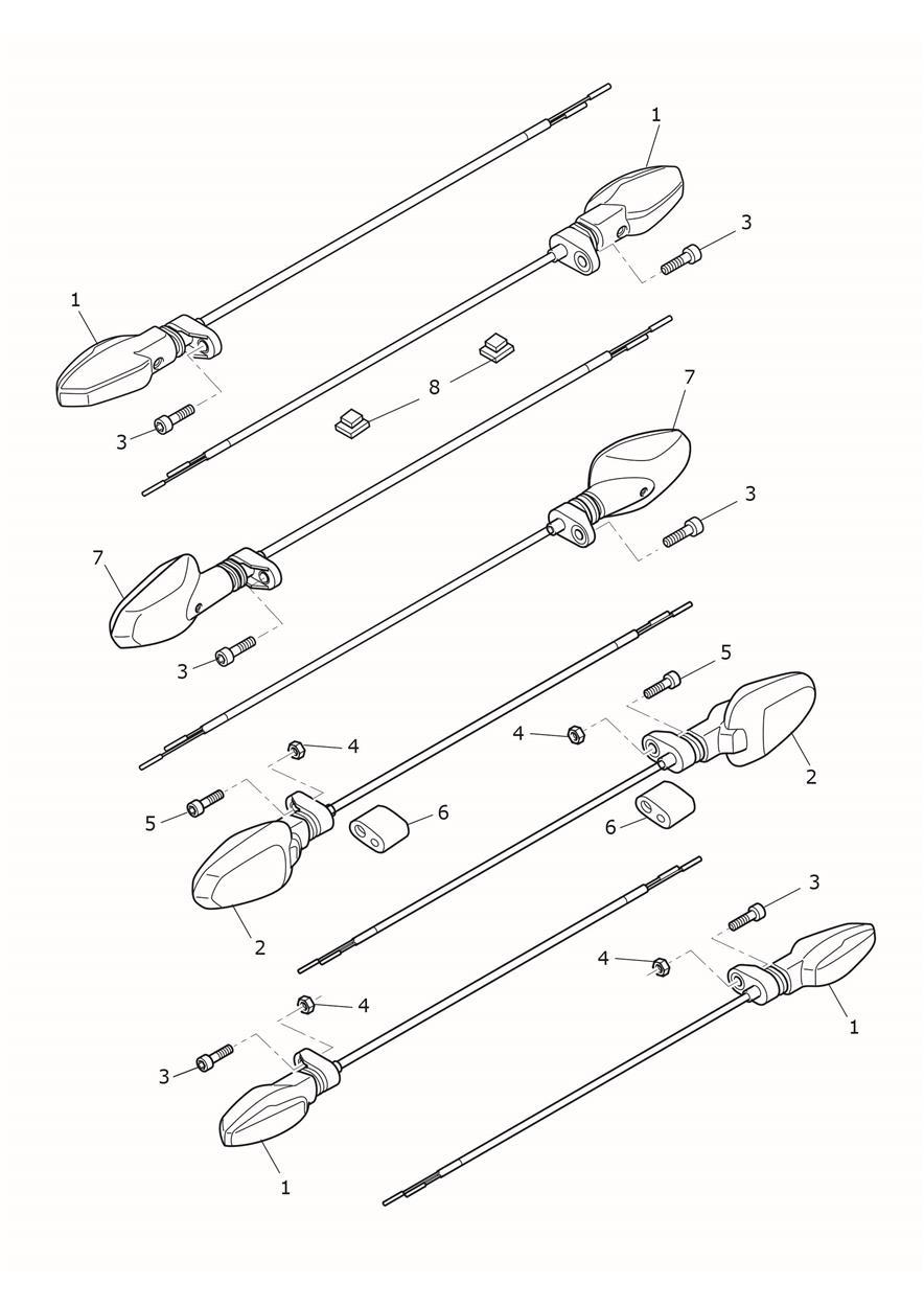 Indicators exploded diagram