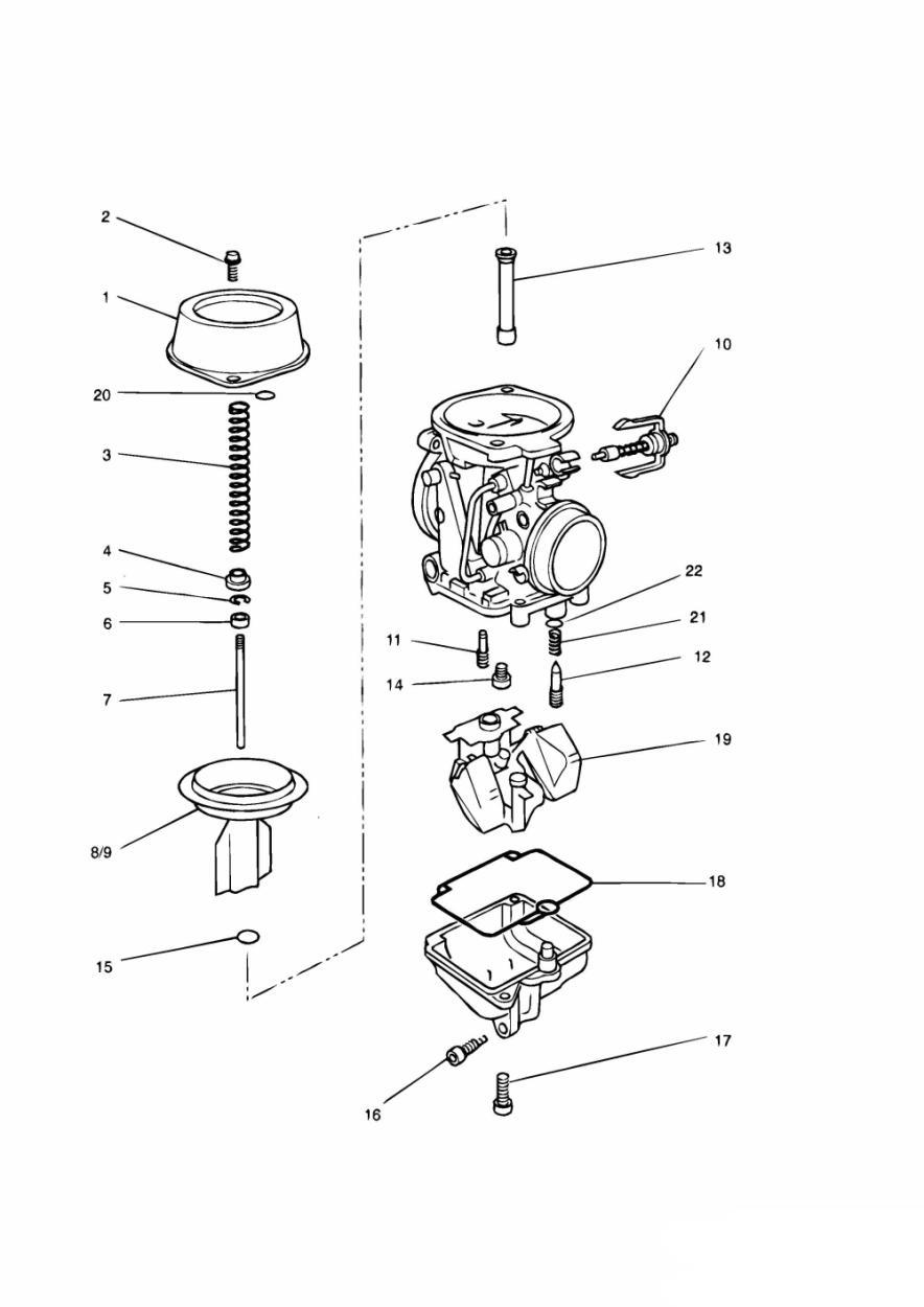 Carburettor Parts Carburettor assembly 1240125-T0301 exploded diagram