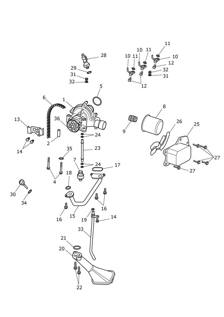 Oil Pump Drive exploded diagram