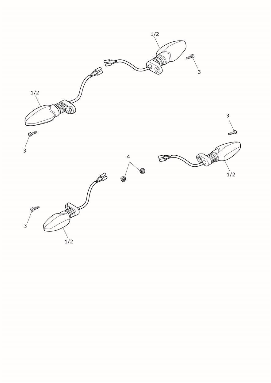 Indicators exploded diagram