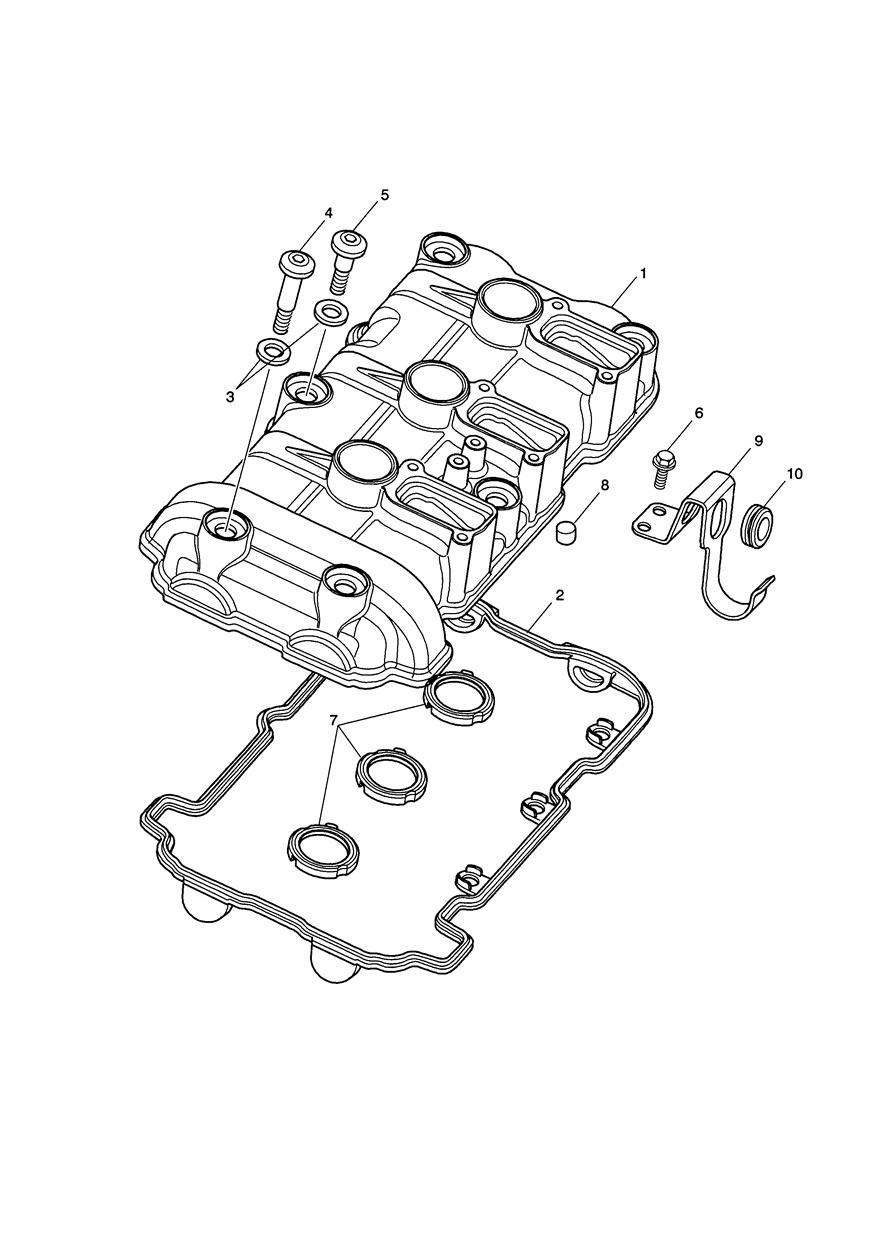 Cam Cover exploded diagram