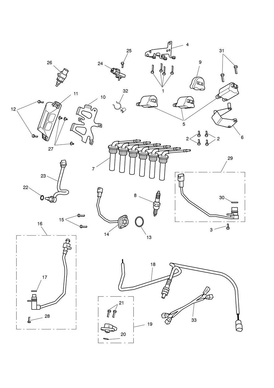 Engine Management System exploded diagram