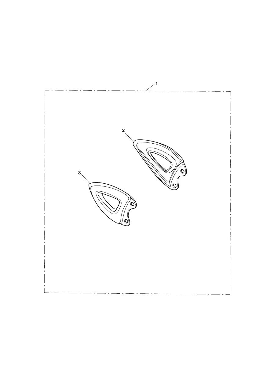 Heelguard Kit, Black Anodised exploded diagram