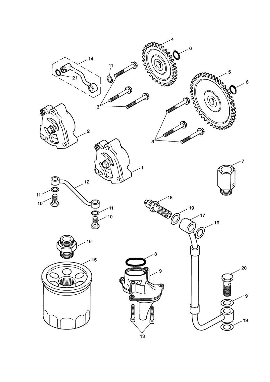 Lubrication System exploded diagram
