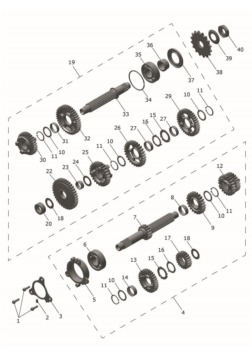 Transmission exploded diagram