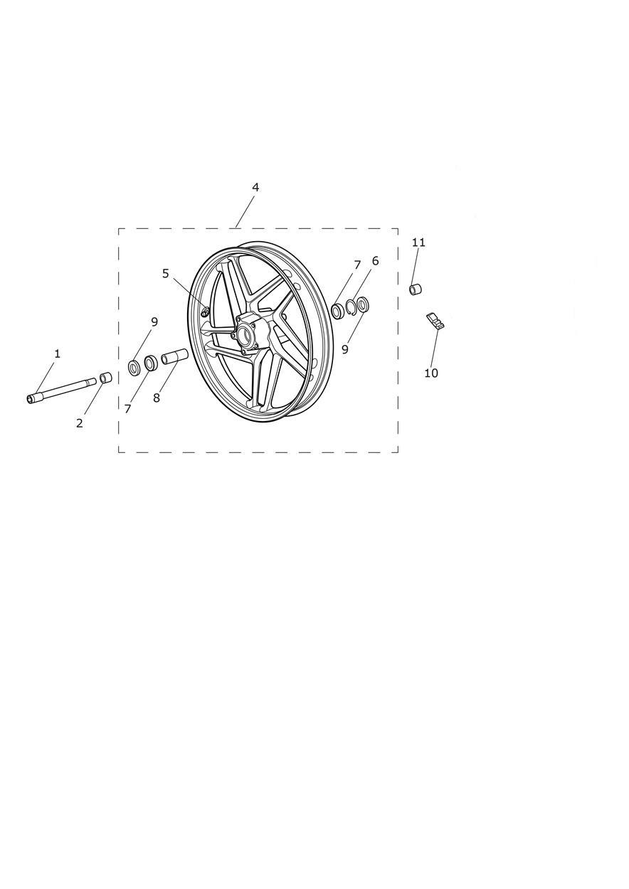 Front Wheel exploded diagram