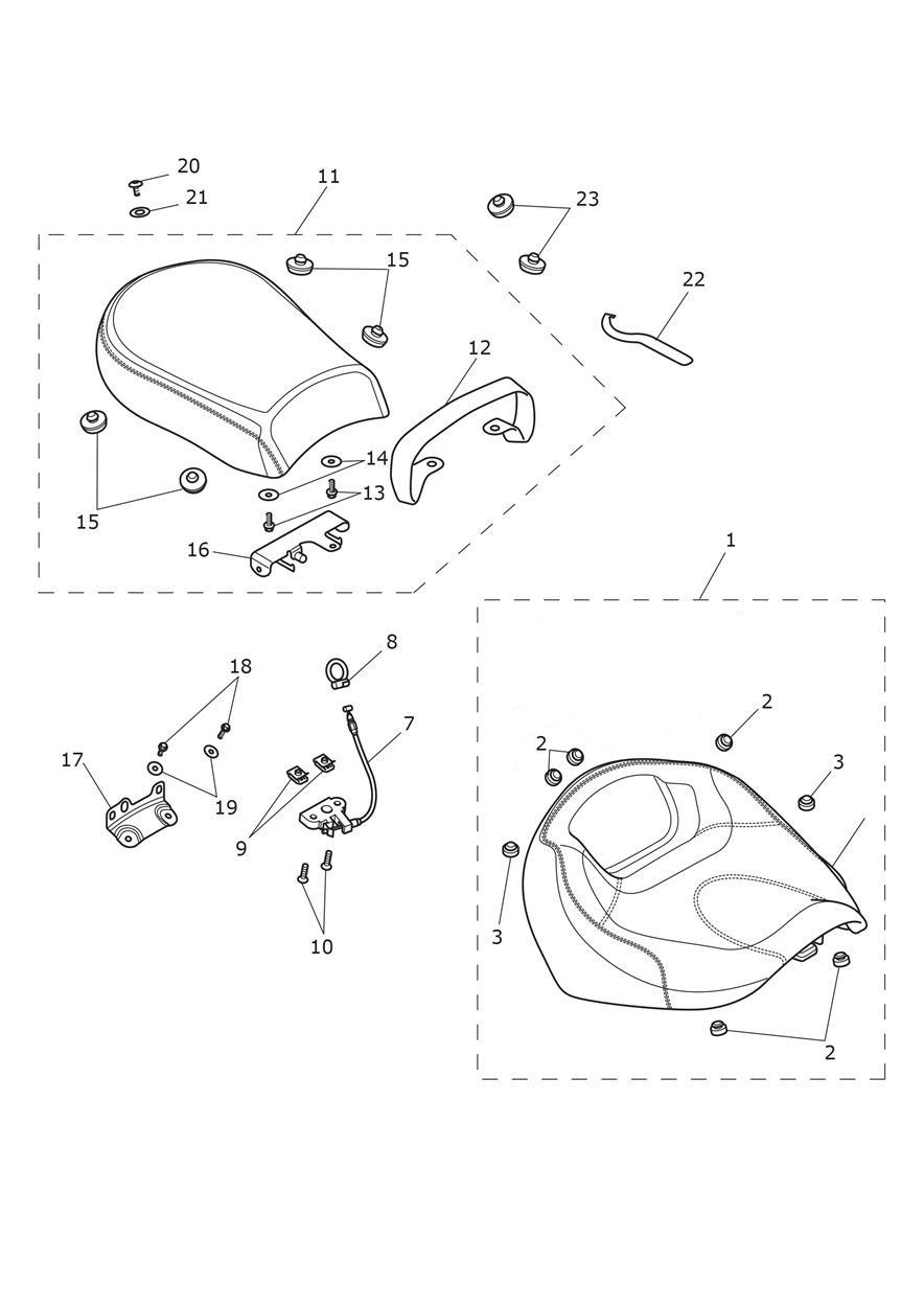 Seat exploded diagram