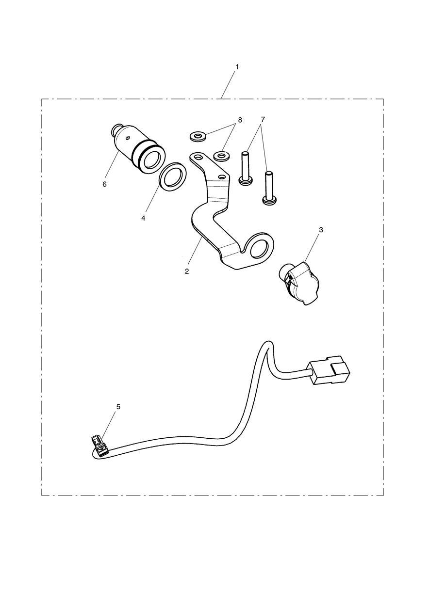 Aux Power Socket Kit, Cockpit exploded diagram