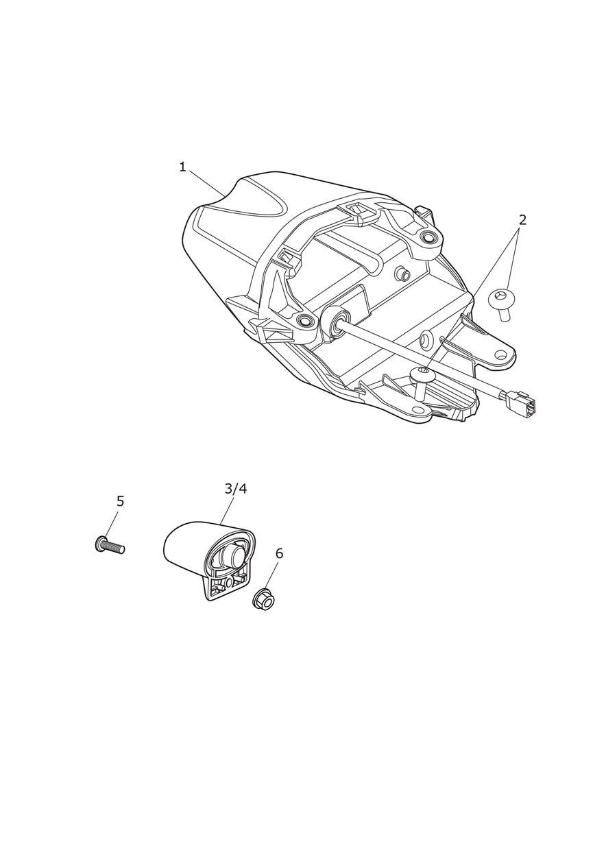 Rear Light exploded diagram