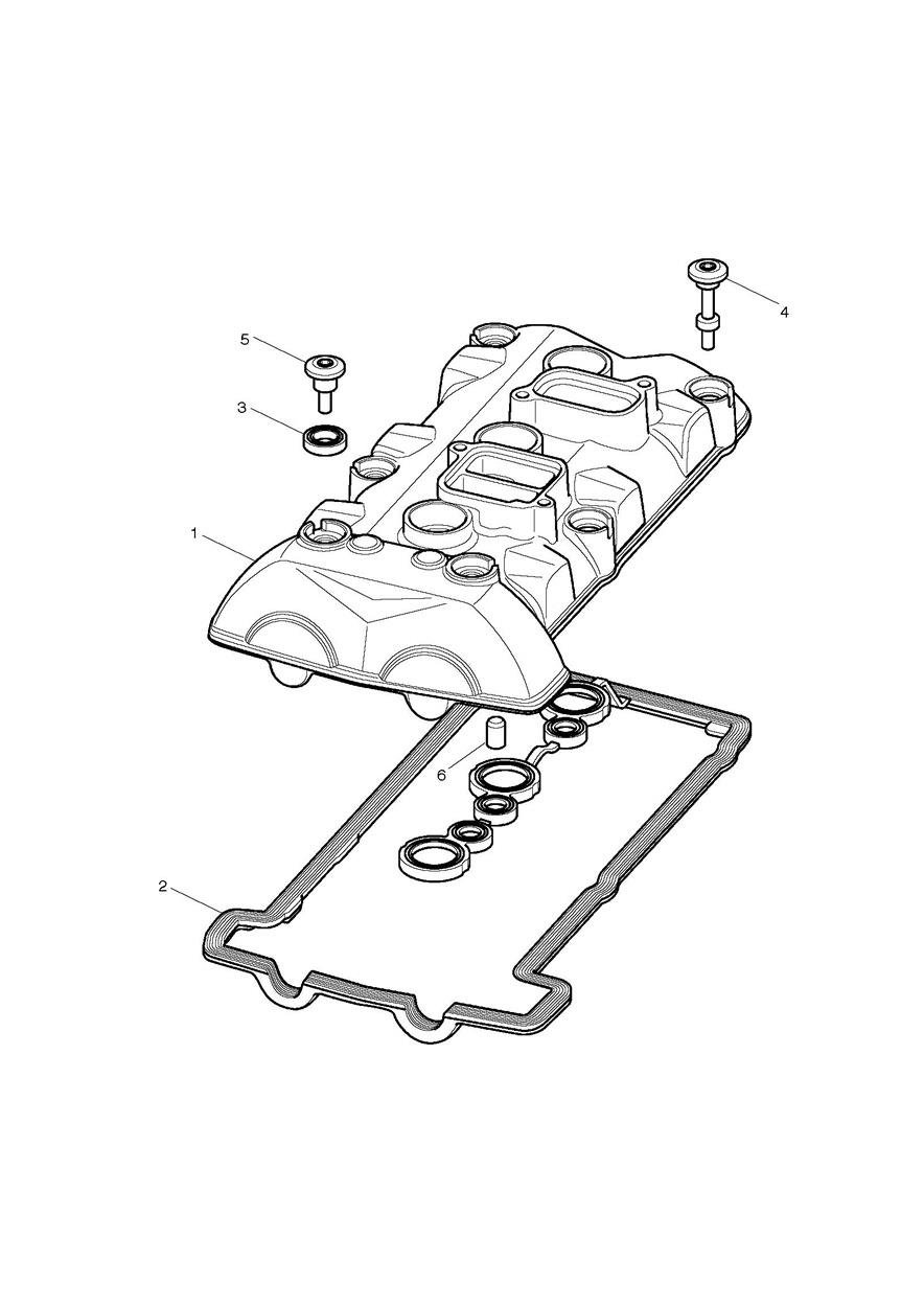 Cam Cover exploded diagram