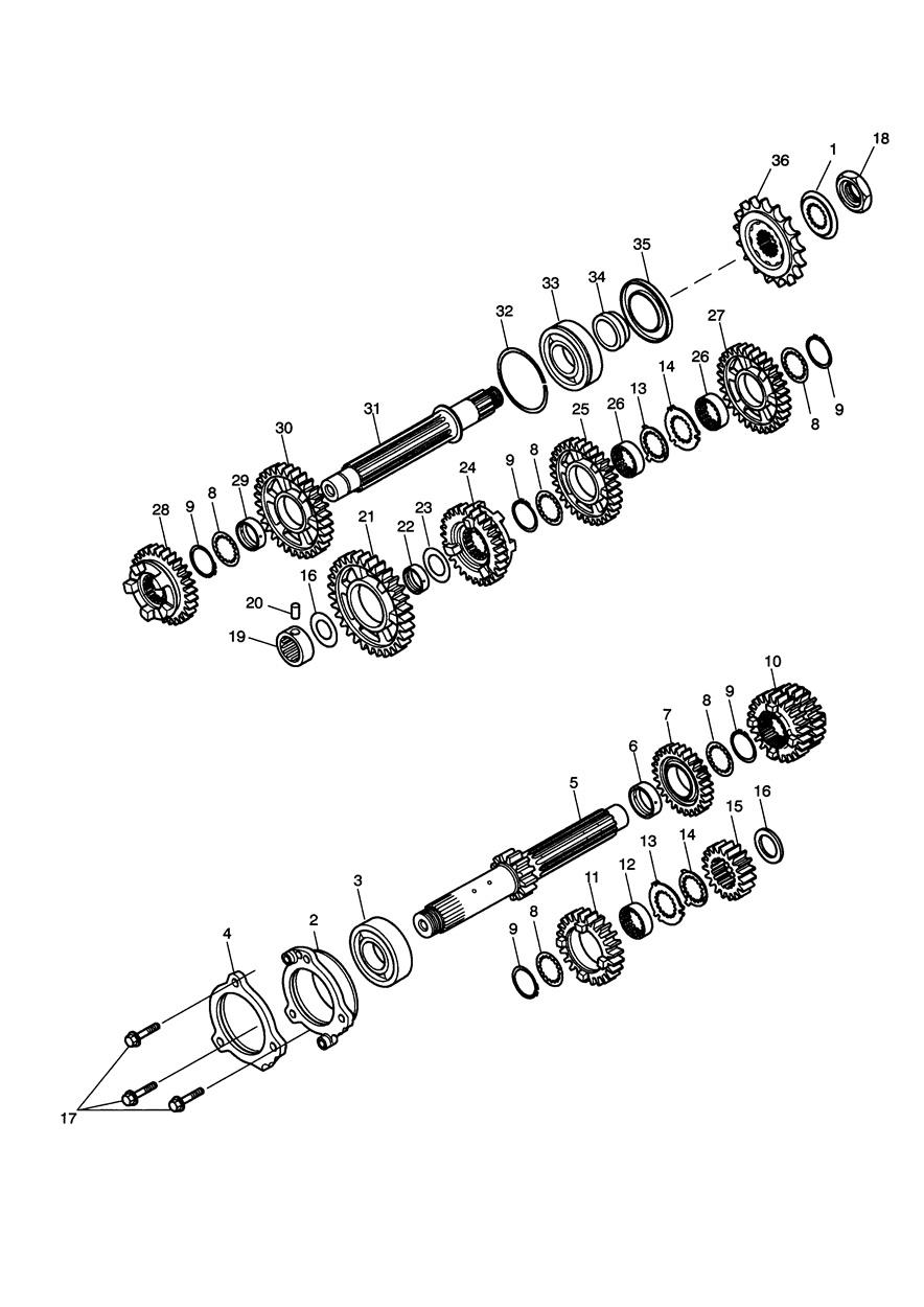 Transmission exploded diagram