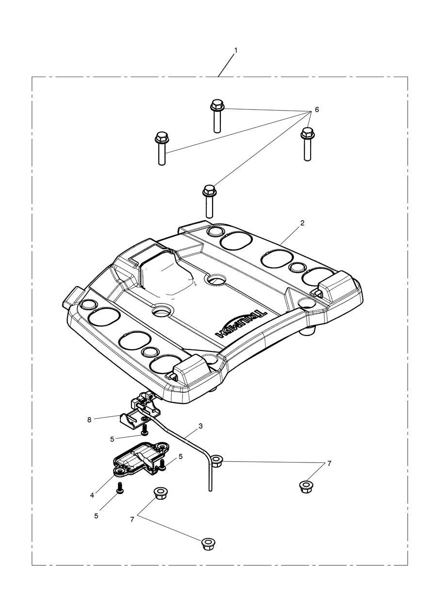 Sliding Carriage Kit exploded diagram
