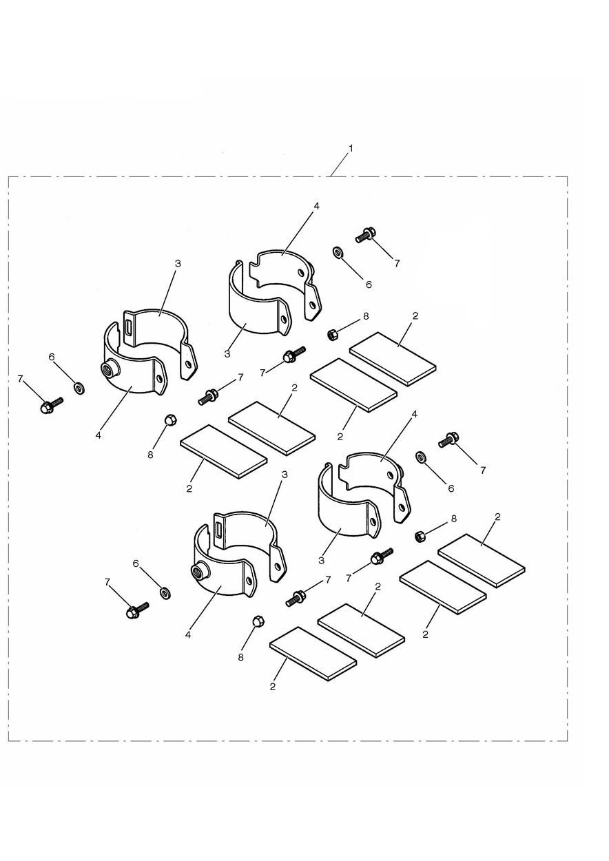 Front End Fixing Kit exploded diagram