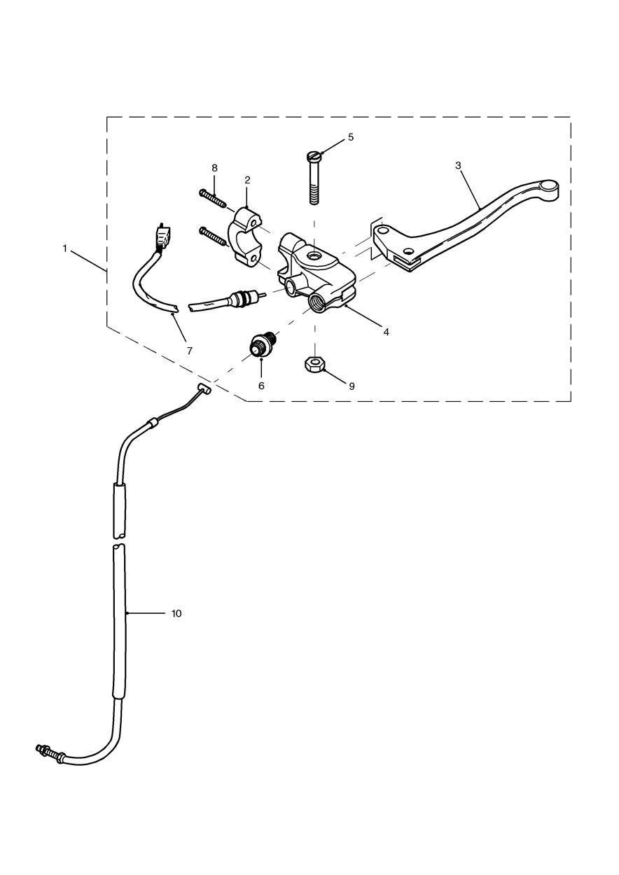 Control Cables exploded diagram