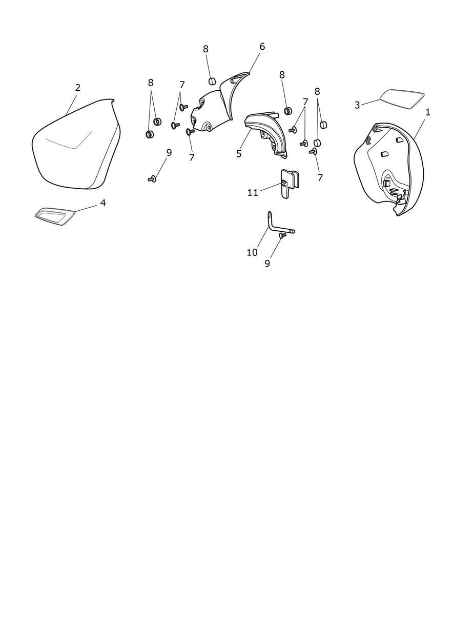 Side Fairing Panels exploded diagram