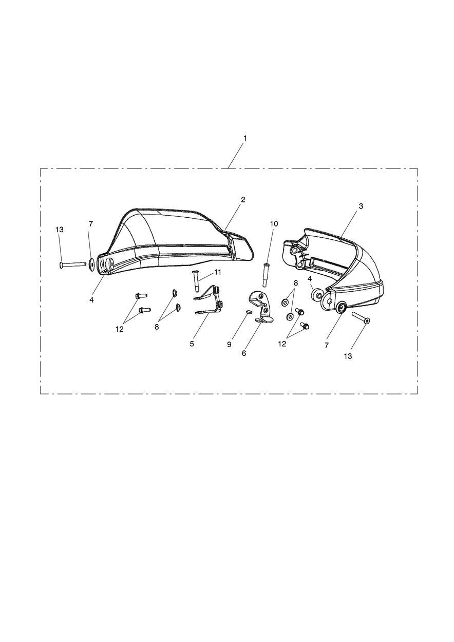 Handguards exploded diagram