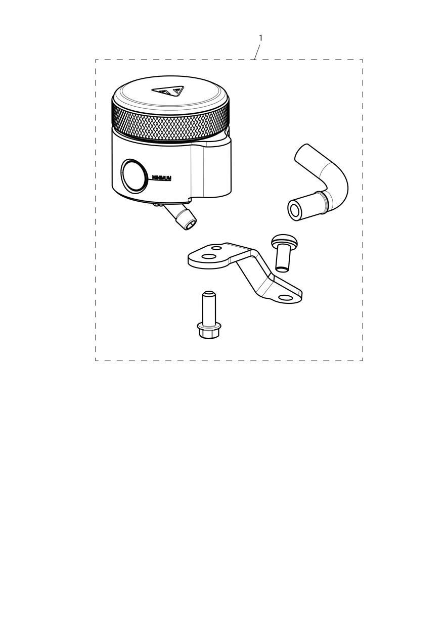 Front Brake Reservoir exploded diagram