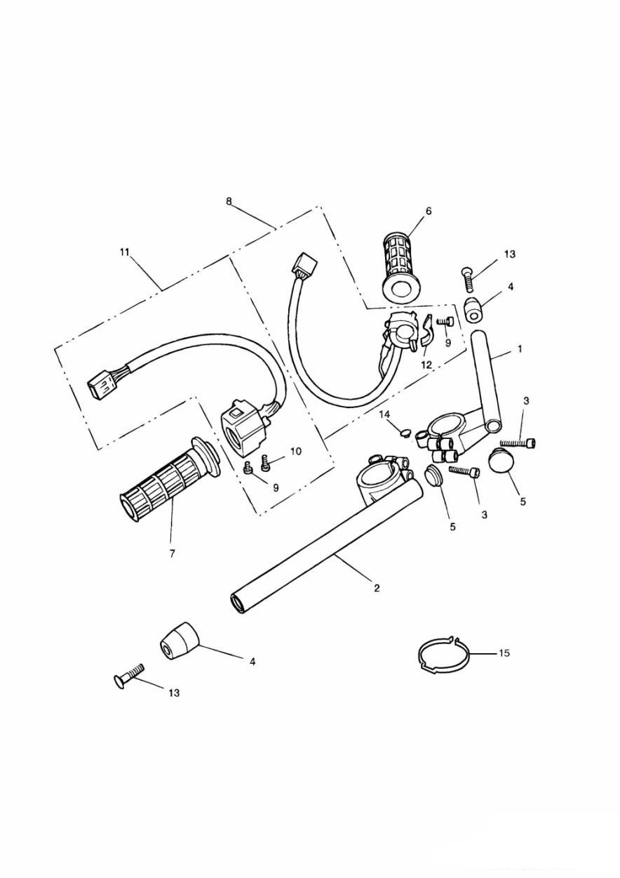 Handlebars and Switches exploded diagram