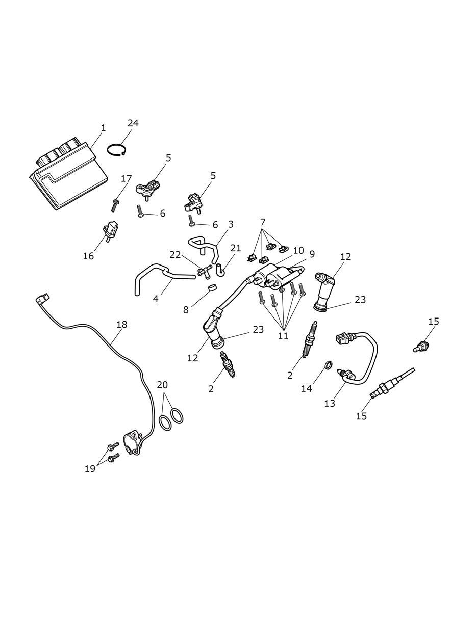 Engine Management System exploded diagram