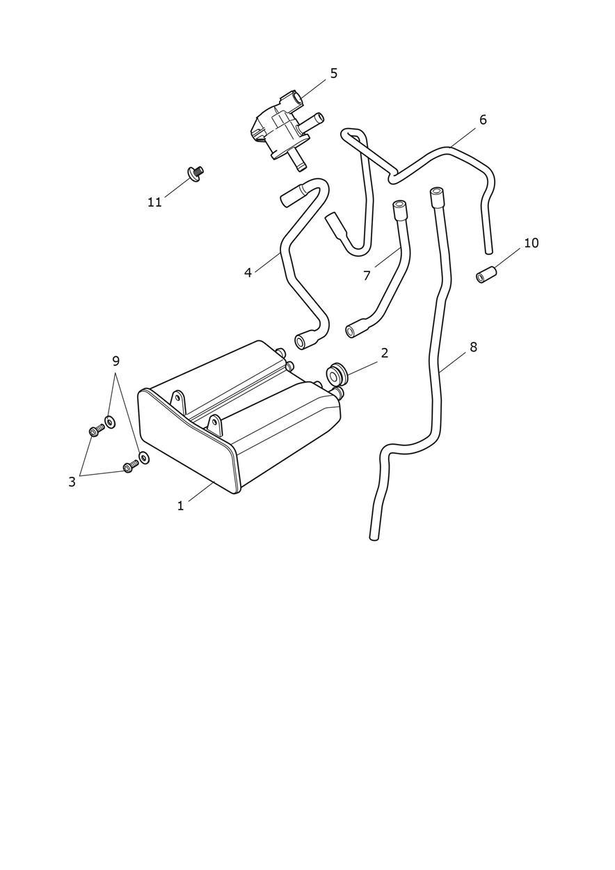 Evap System exploded diagram