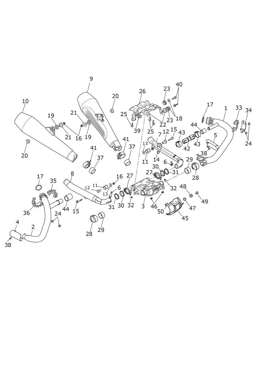 Exhaust System exploded diagram