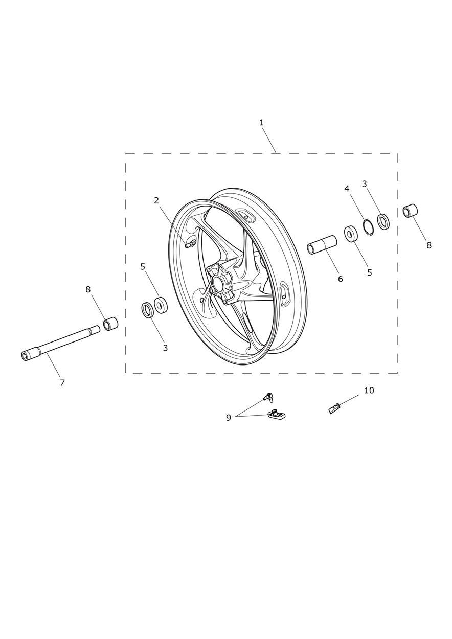 Front Wheel exploded diagram