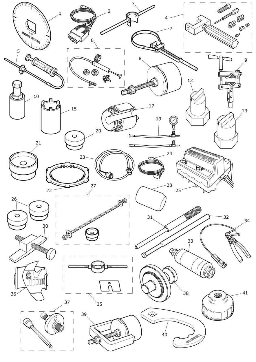 Service Tools exploded diagram