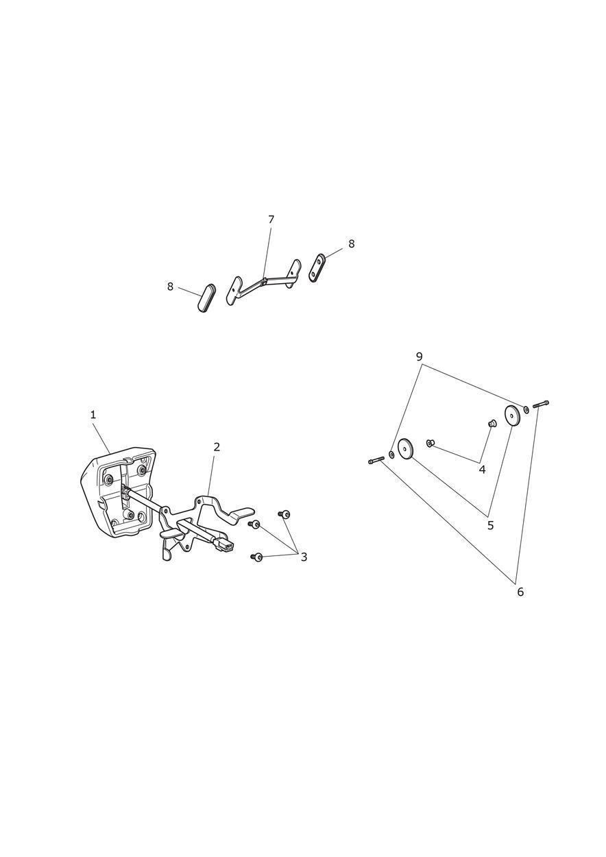 Rear Light & Reflectors exploded diagram