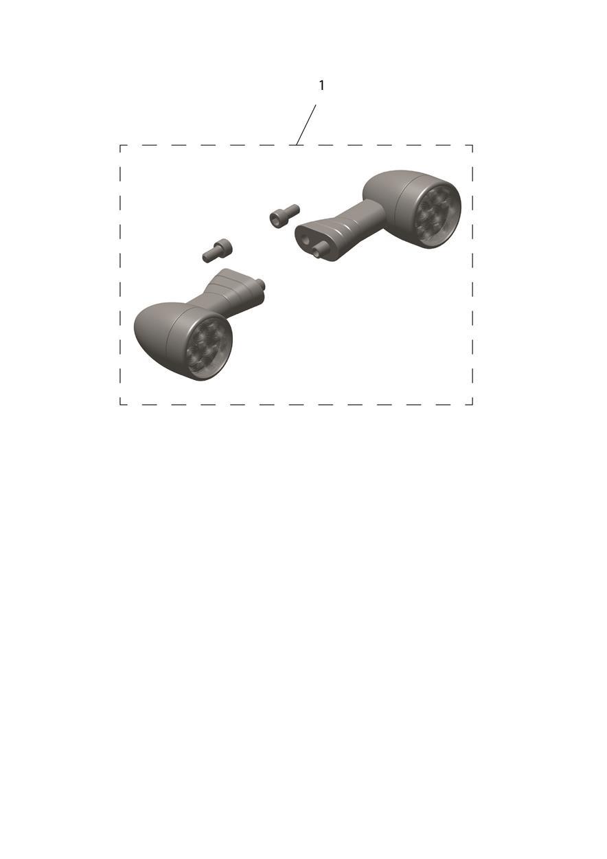 LED Indicator Kit, D40, Short, 450mm exploded diagram