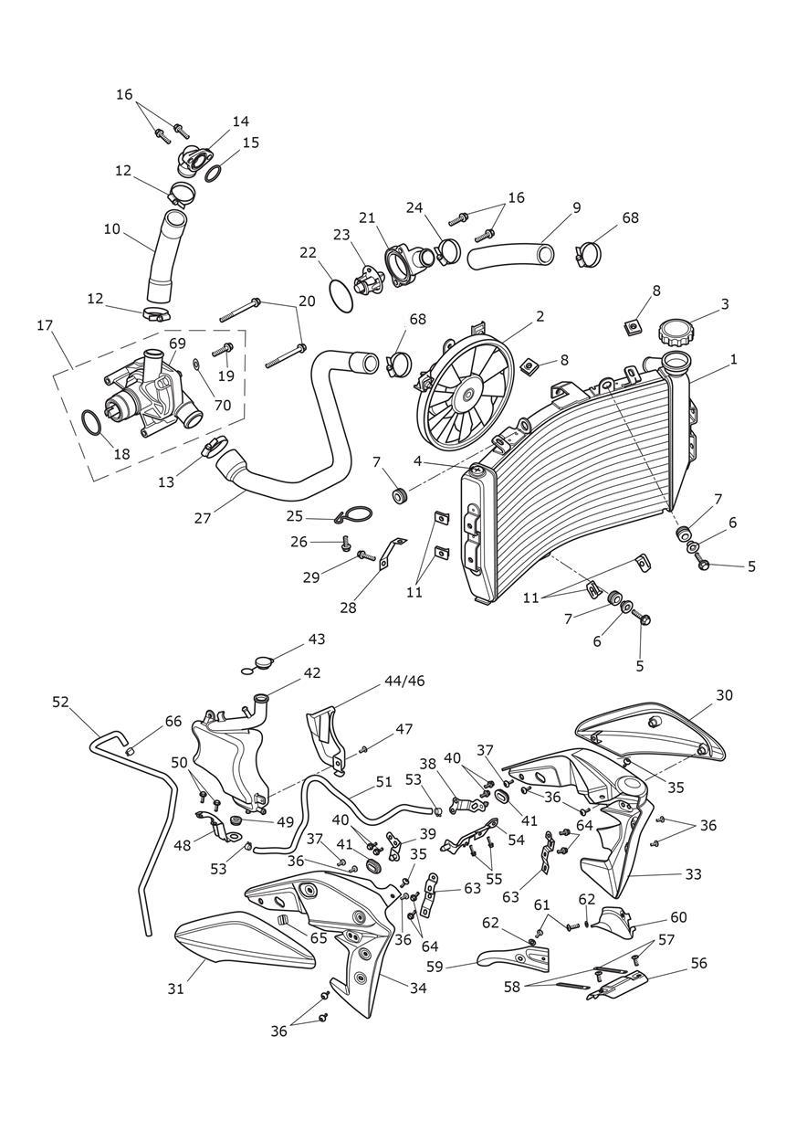 Cooling System exploded diagram