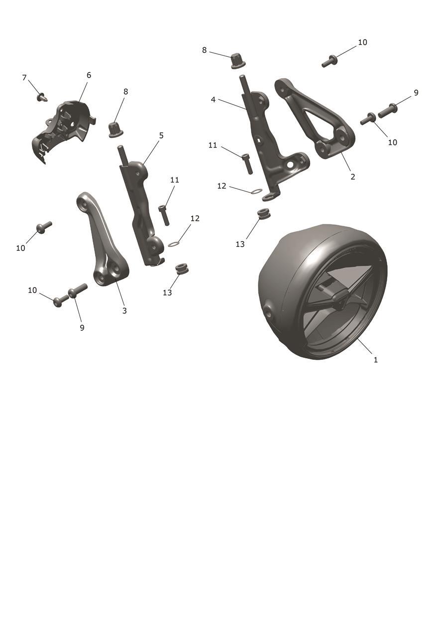 Headlight exploded diagram